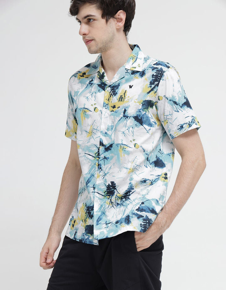 Walrus Abstract Splash Print Studio Shirt