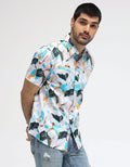 Walrus Abstract Print Men's Shirt