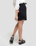 Details Short Pants With Buckle At Waist