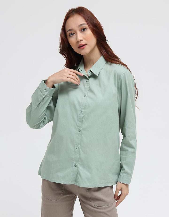 Nevada Plain Basic Kemeja Wanita