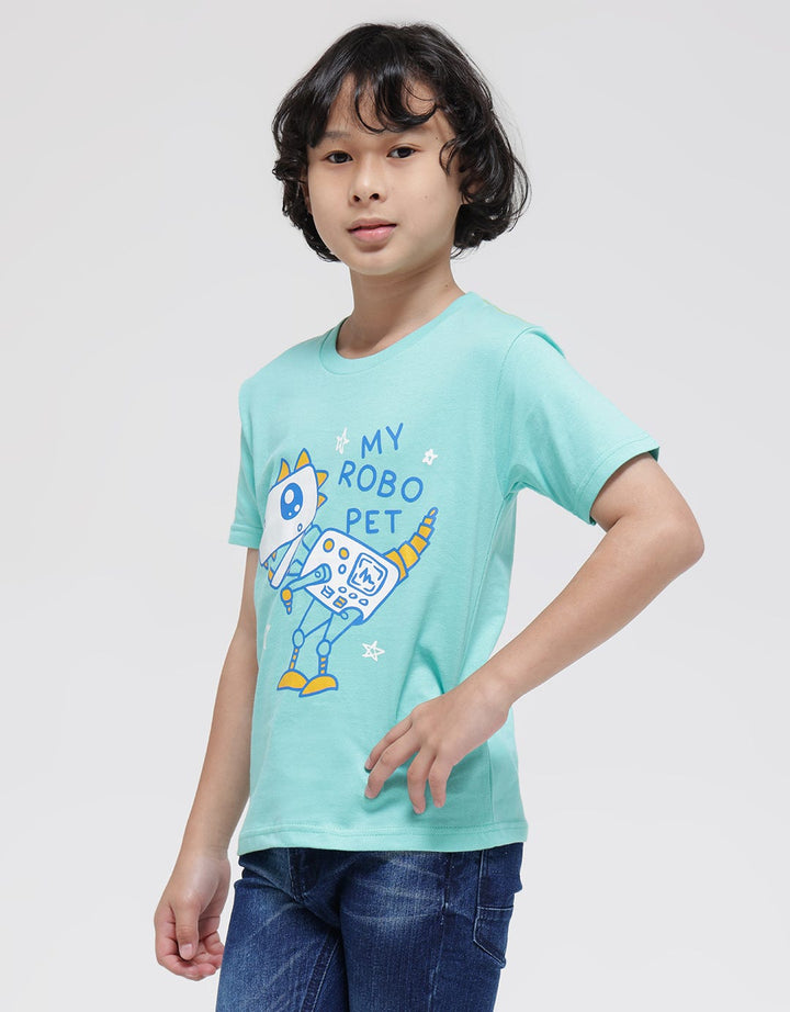 Little M Short Sleeve T-Shirt Robo Pet