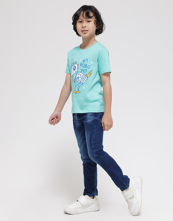 Little M Short Sleeve T-Shirt Robo Pet