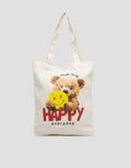 Nevada Shoulder Bag Canvas Teddy Bear