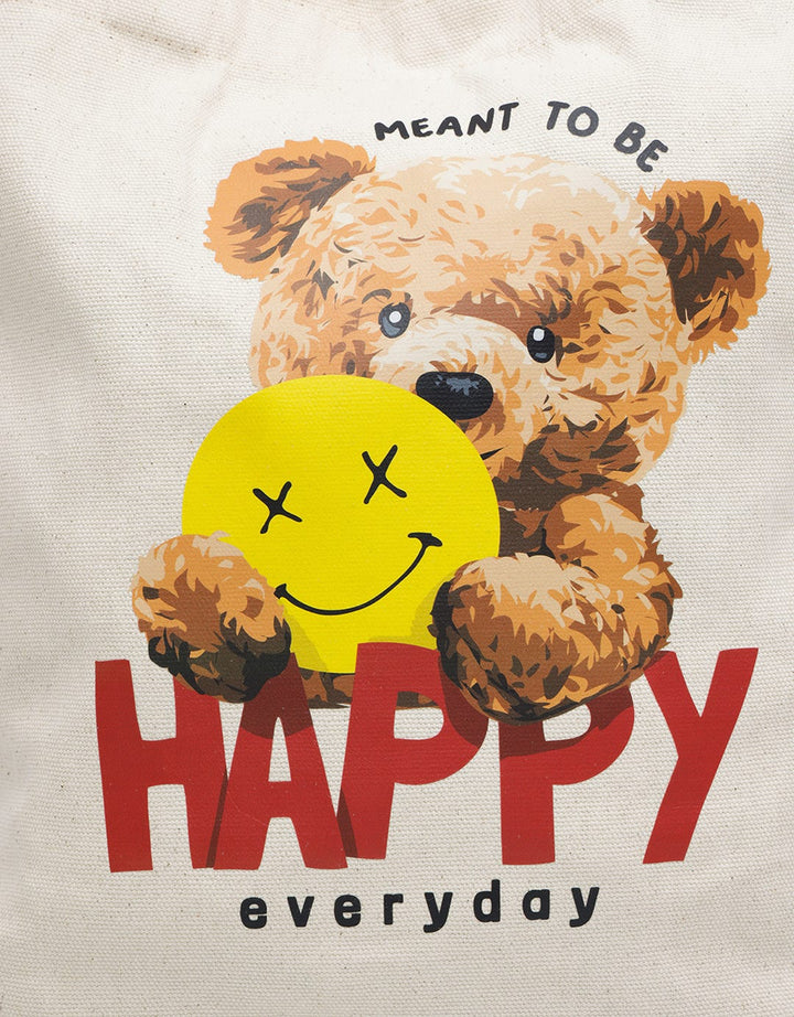 Nevada Shoulder Bag Canvas Teddy Bear