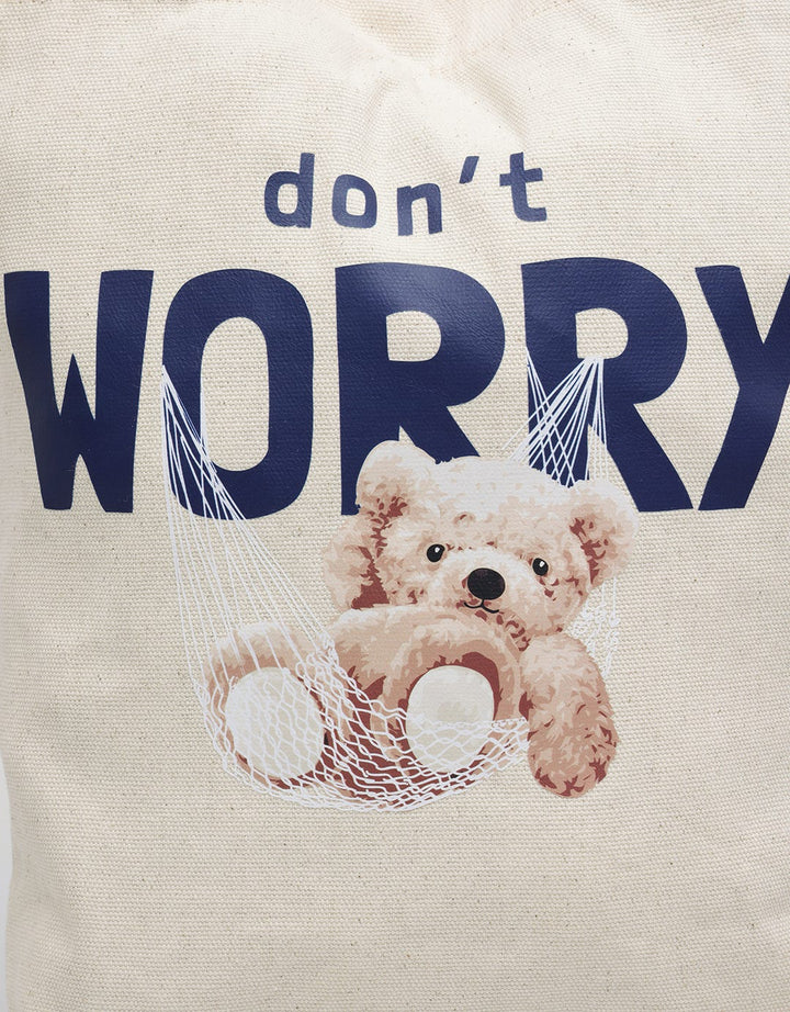 Nevada Shoulder Bag Canvas Print Teddy Bear