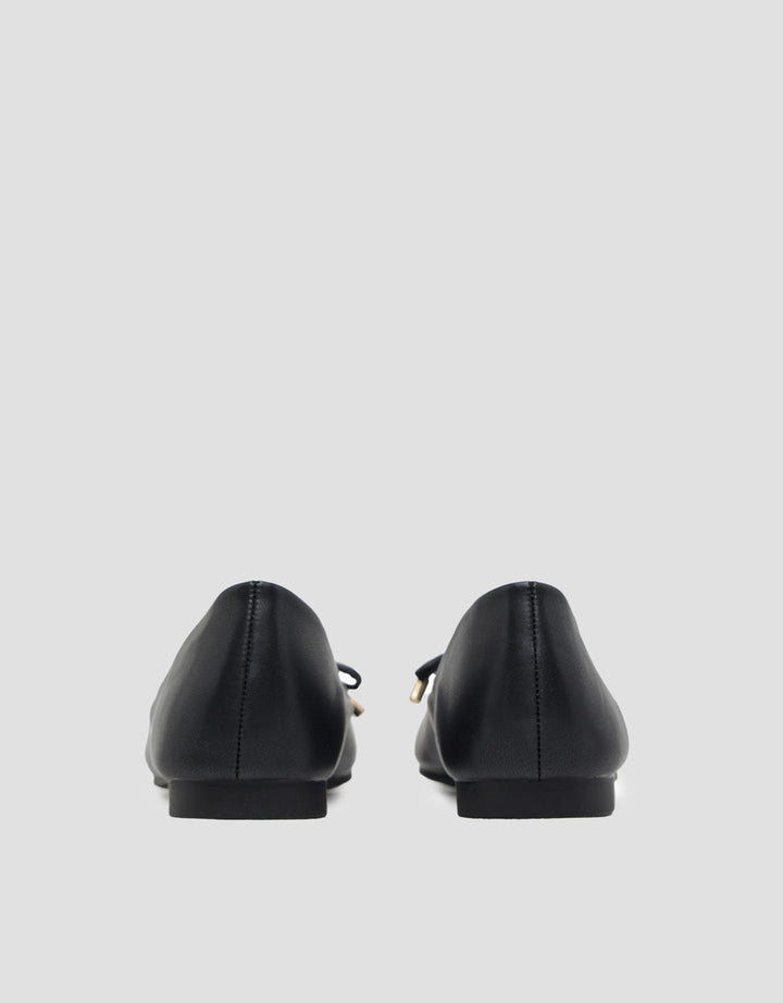 Connexion Ribbon Pointy Ballerina Flat Shoes for Women