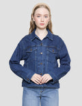 Nevada Jaket Denim Washed Wanita