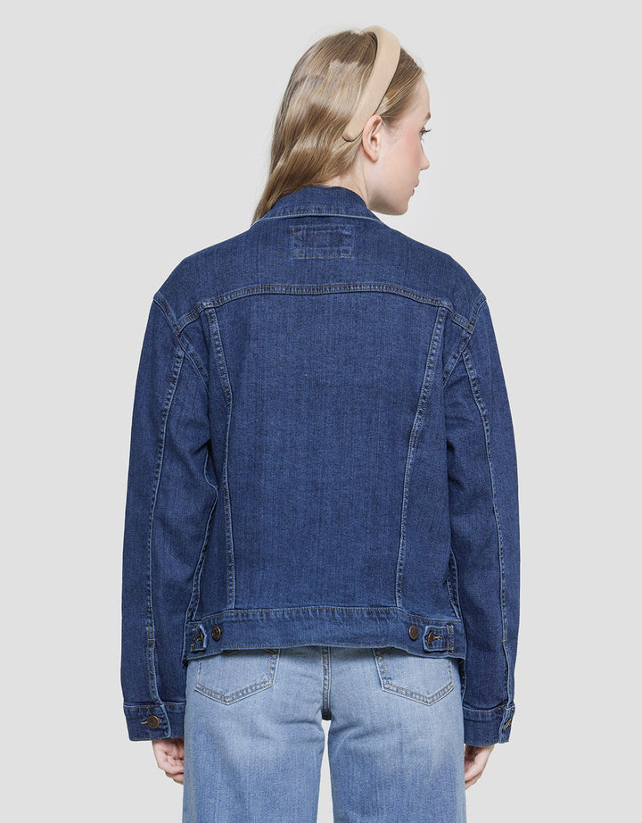 Nevada Jaket Denim Washed Wanita