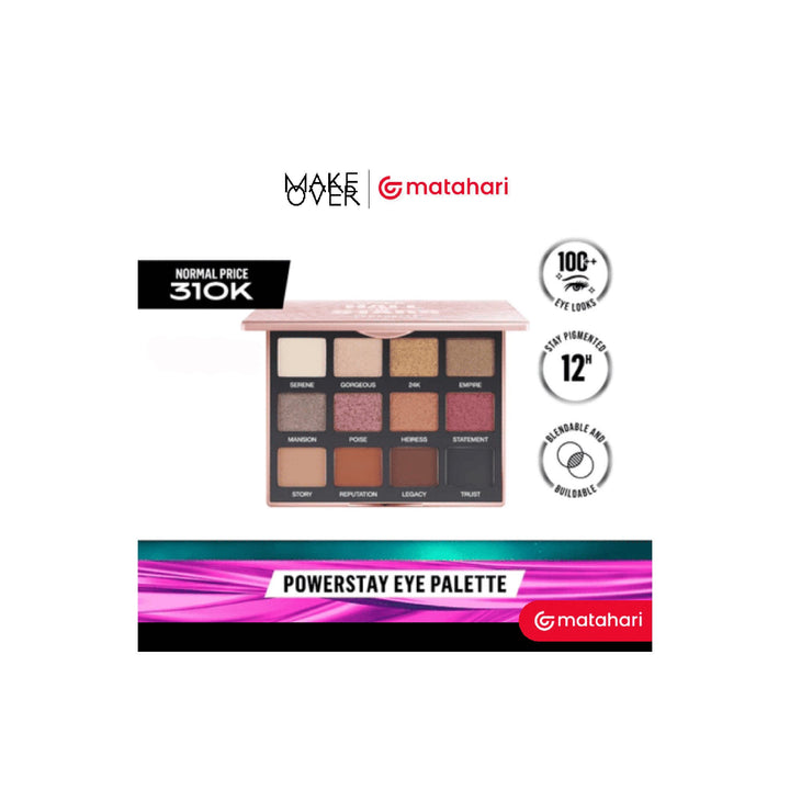 Make Over Powerstay Eye Palette Futurist Gleam 12 x 1.5 g