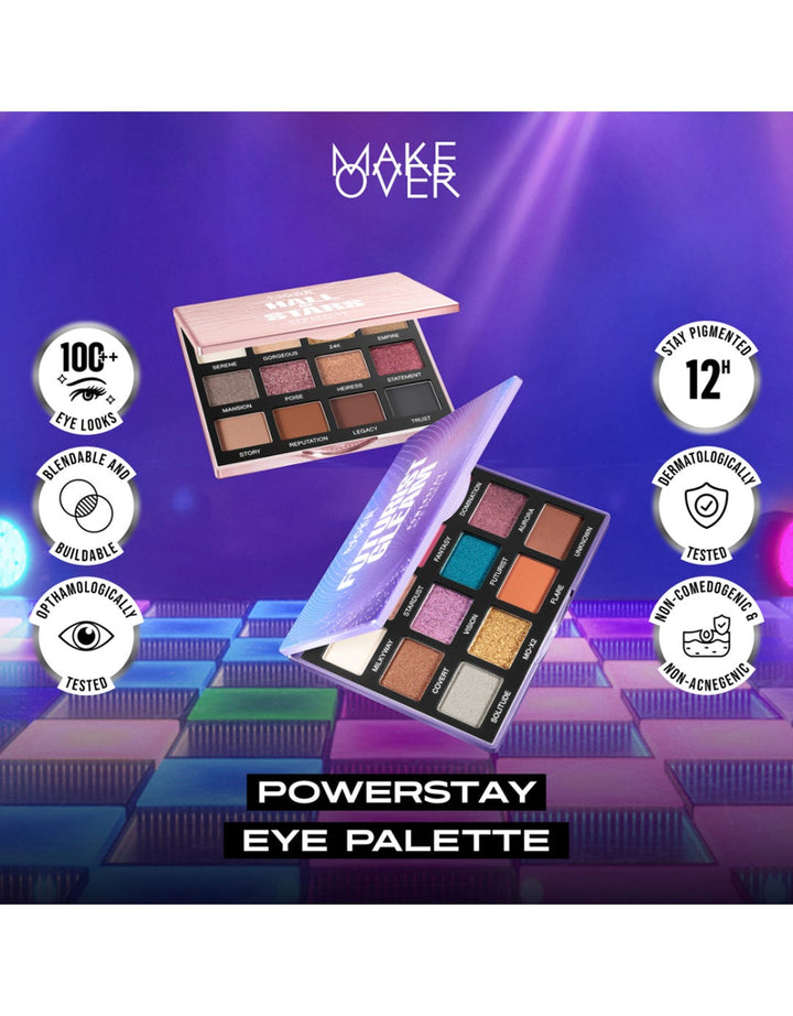 Make Over Powerstay Eye Palette Futurist Gleam 12 x 1.5 g