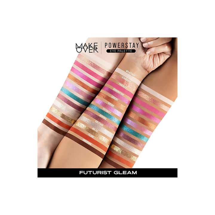 Make Over Powerstay Eye Palette Futurist Gleam 12 x 1.5 g