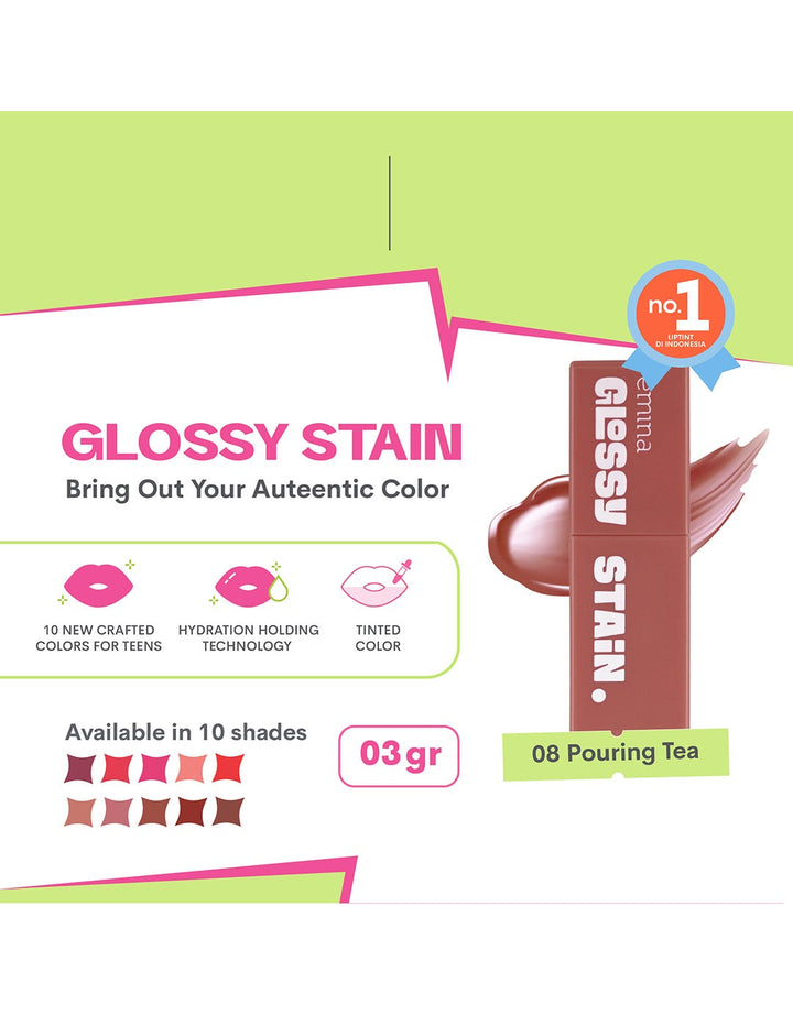 Emina Glossy Stain 08 Pouring Tea 3 g