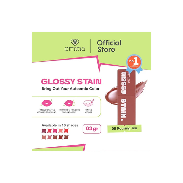 Emina Glossy Stain 08 Pouring Tea 3 g
