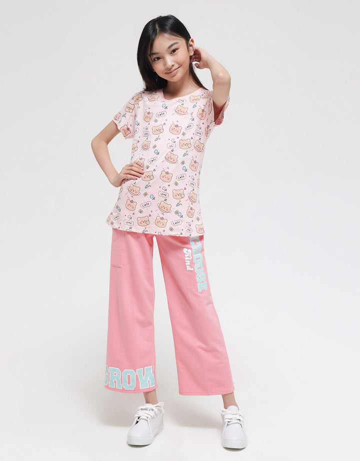 Aero Bear Love Bubble Kaos Anak Perempuan