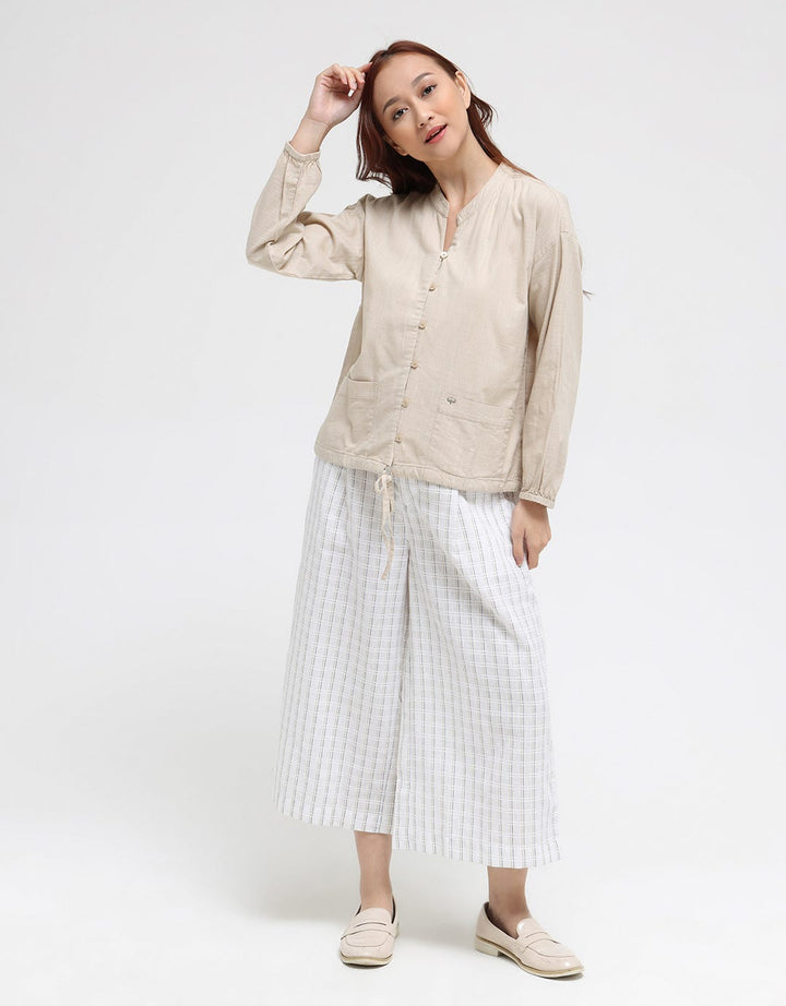 Triset Casual Sanghai Drawstring Blouse Wanita