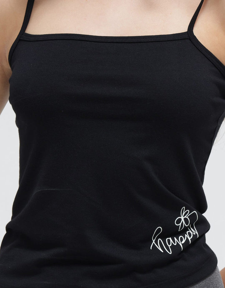 Nevada Tanktop T-Shirt Crop With Text Happy