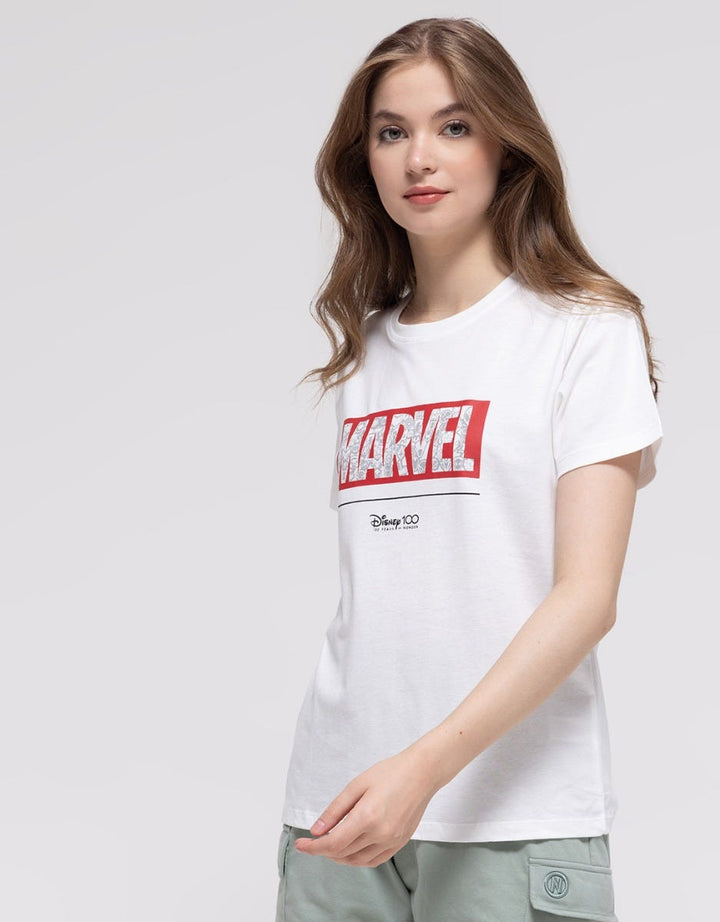 Marvel Short Sleeve T-Shirt 100 Basic Print Marvel