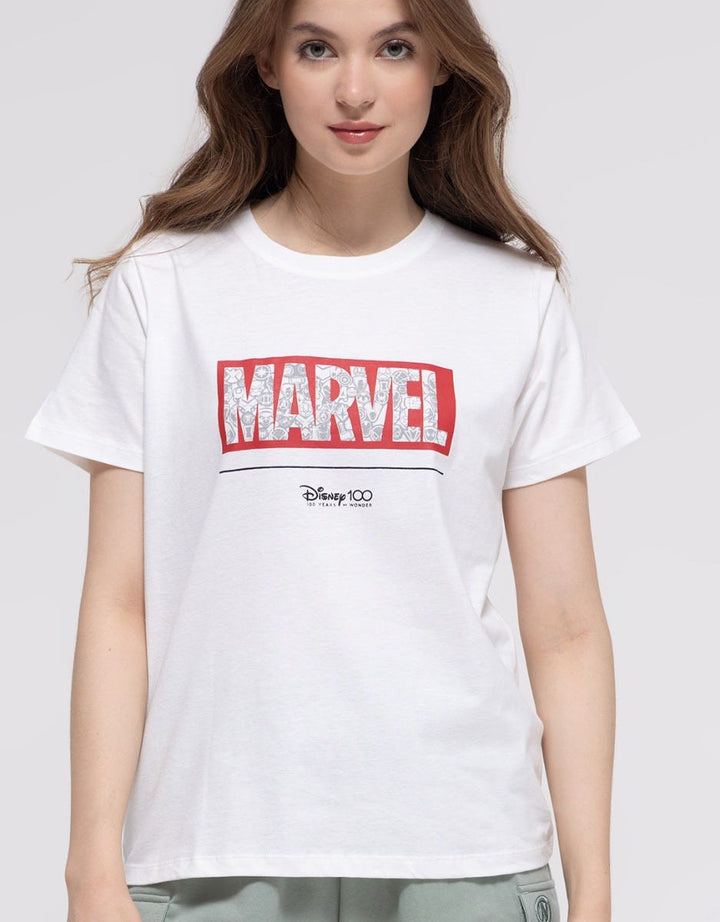 Marvel Short Sleeve T-Shirt 100 Basic Print Marvel