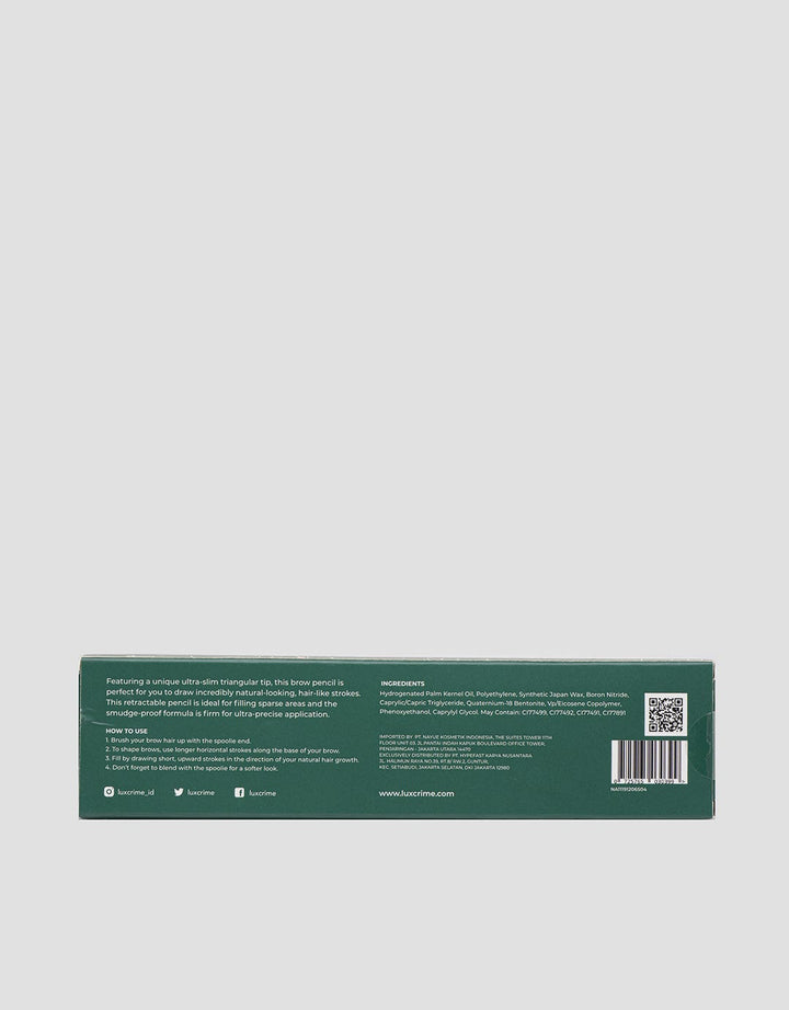 Luxcrime Slim Triangle Precision Brow Pencil Brown