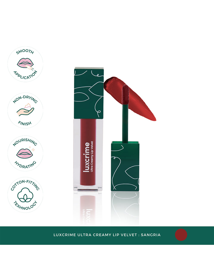 Luxcrime Ultra Creamy Lip Velvet Sangria 4.5 gr
