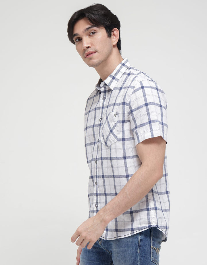 Watchout! Jeans Short Sleeve One Pocket Shirt