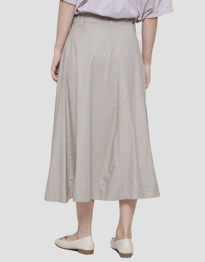 Triset Full Button Women's Casual Long Skirt