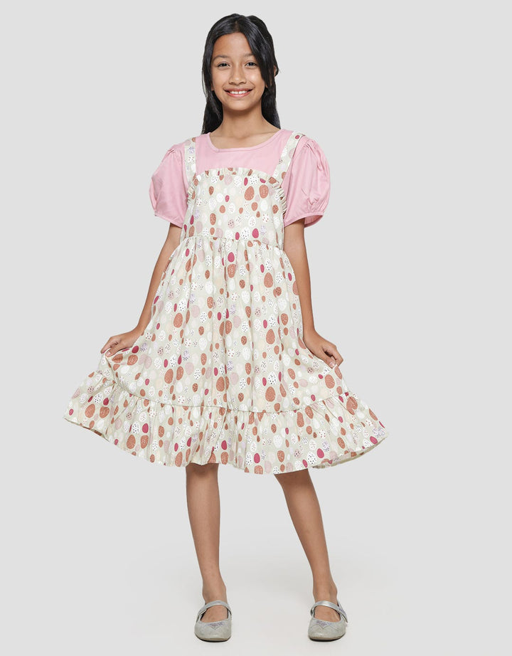 Sweet Miss Ovl Chest Ruffle Midi Dress Anak Perempuan