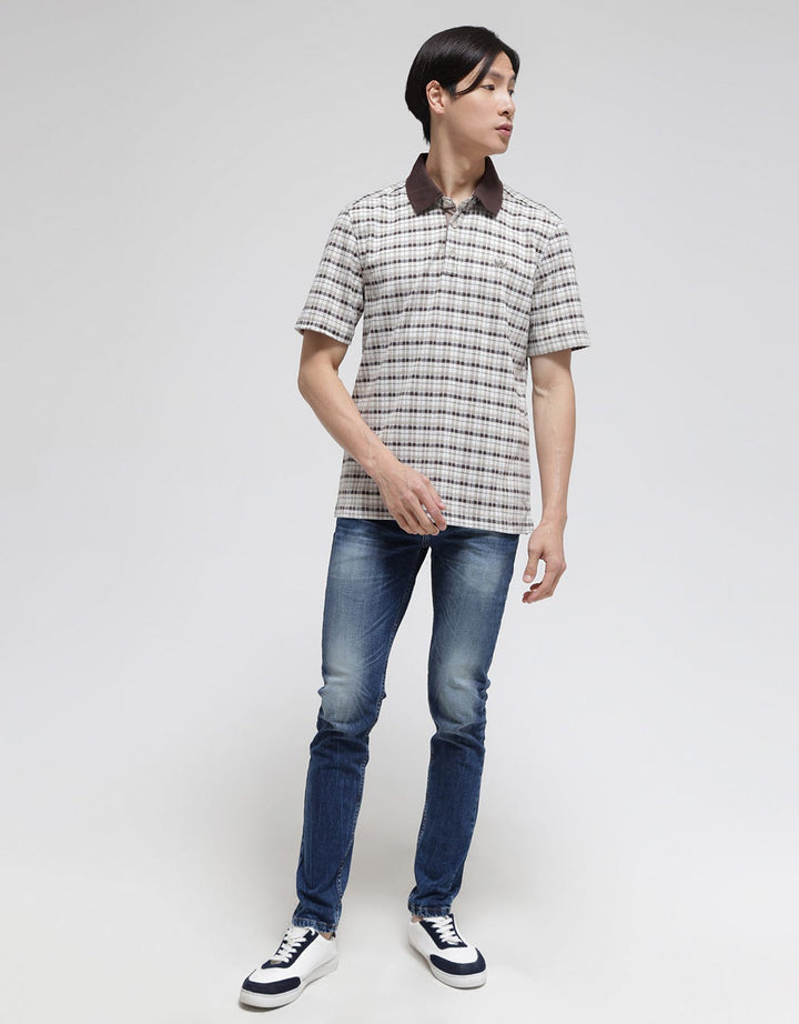 Watchout Casual Polo Shirt Motif Full Print