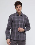 Stanley Adams Long Sleeve Shirt Slim Fit Check