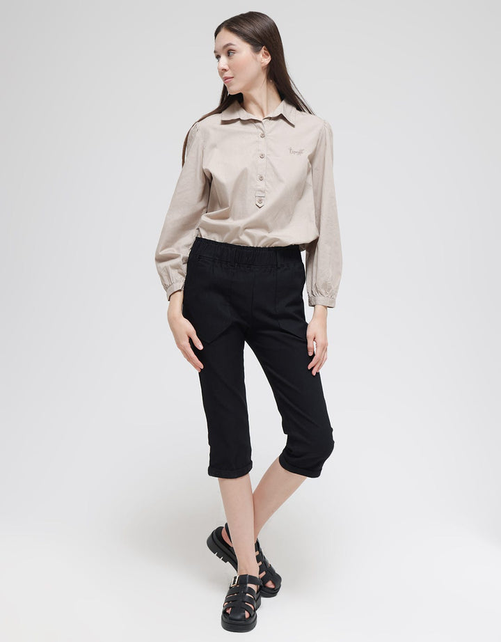 Details Long Pants Tapered Stretch With V Pocket