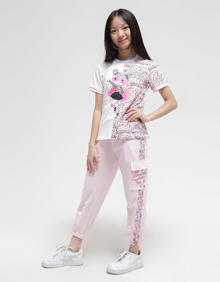 Aero Short Sleeve T-Shirt Cut Sew Super Girl