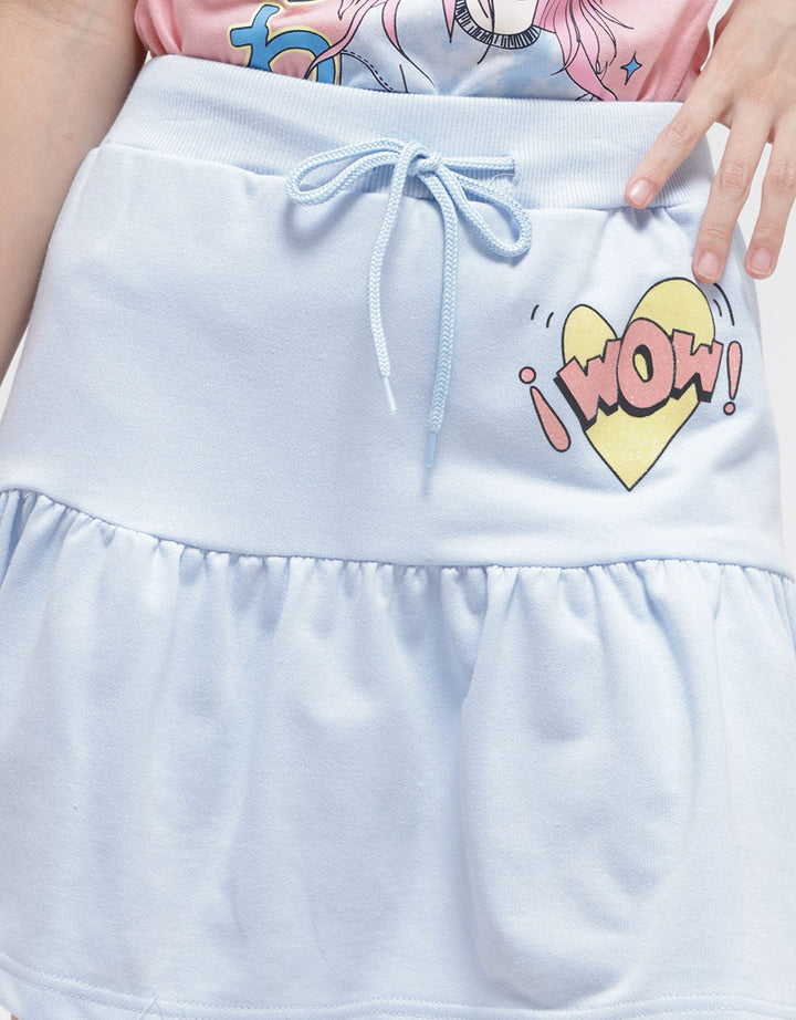 Aero Mini Skirt Kerut Bawah Super Girl