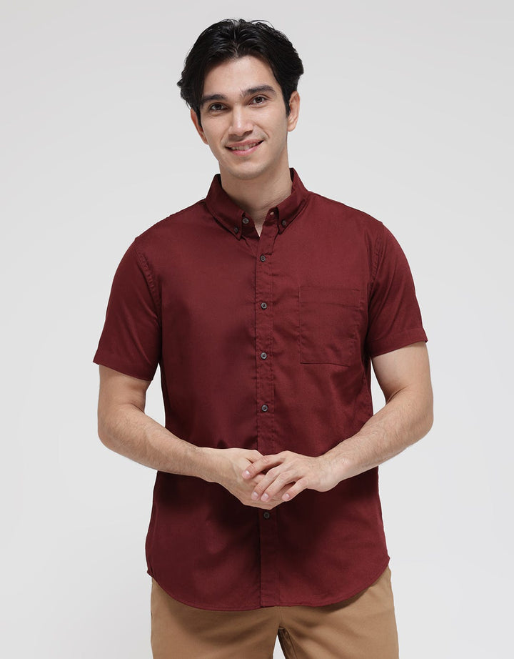 Larusso Kemeja Polos Casual Pria