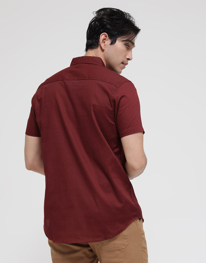 Larusso Kemeja Polos Casual Pria