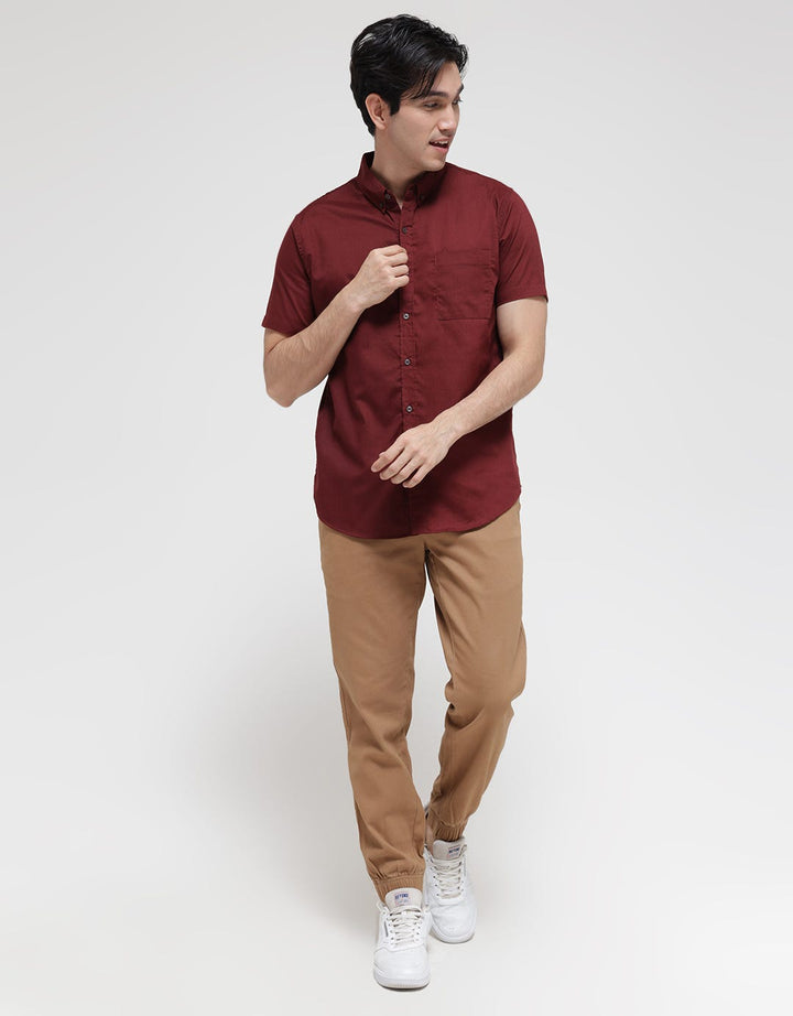 Larusso Kemeja Polos Casual Pria