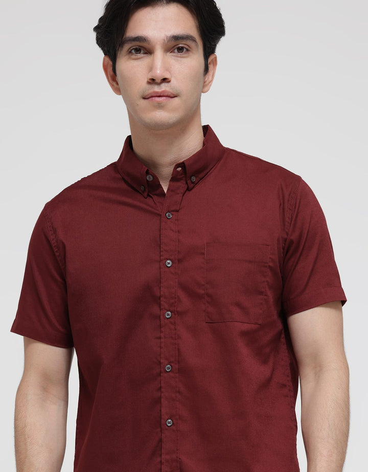 Larusso Kemeja Polos Casual Pria