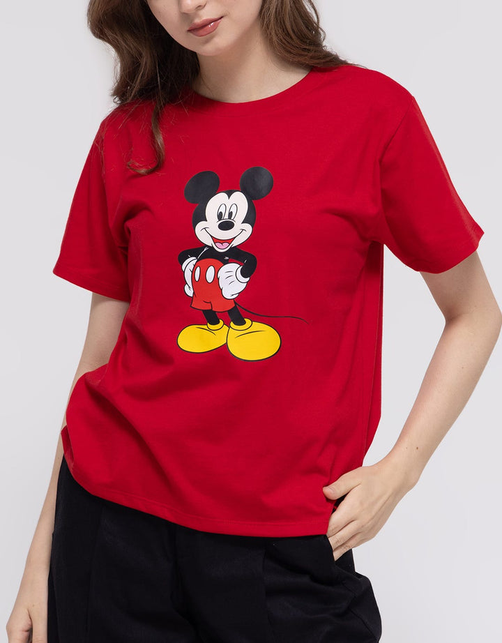 Disney Basic Print Mickey Classic Kaos Wanita