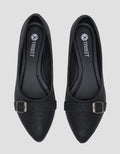 Triset Flat Sepatu Buckle Wanita