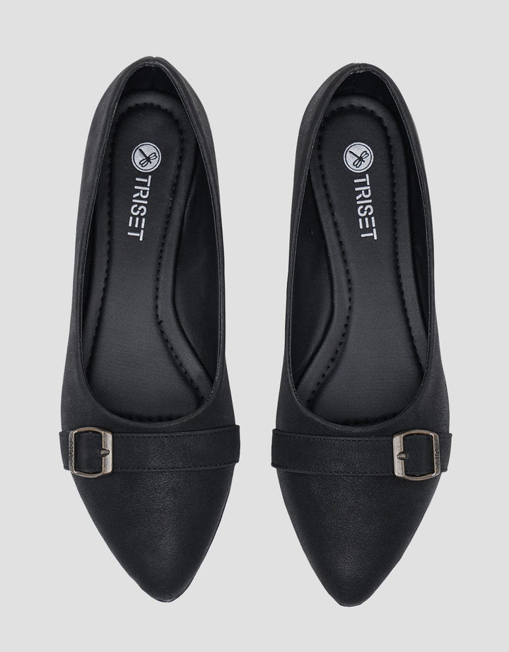 Triset Flat Sepatu Buckle Wanita