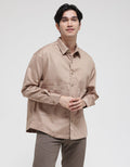 WILL-K Basic Cotton Twill Long Shirt