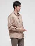 WILL-K Basic Cotton Twill Long Shirt