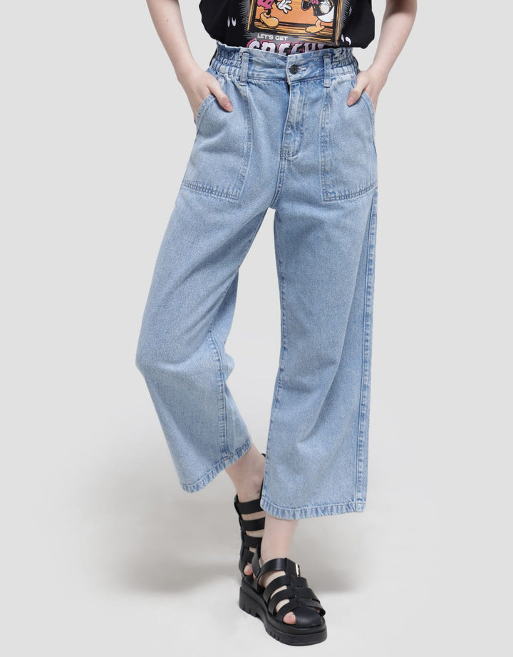 Nevada Denim Wide Leg Women's Long Pants