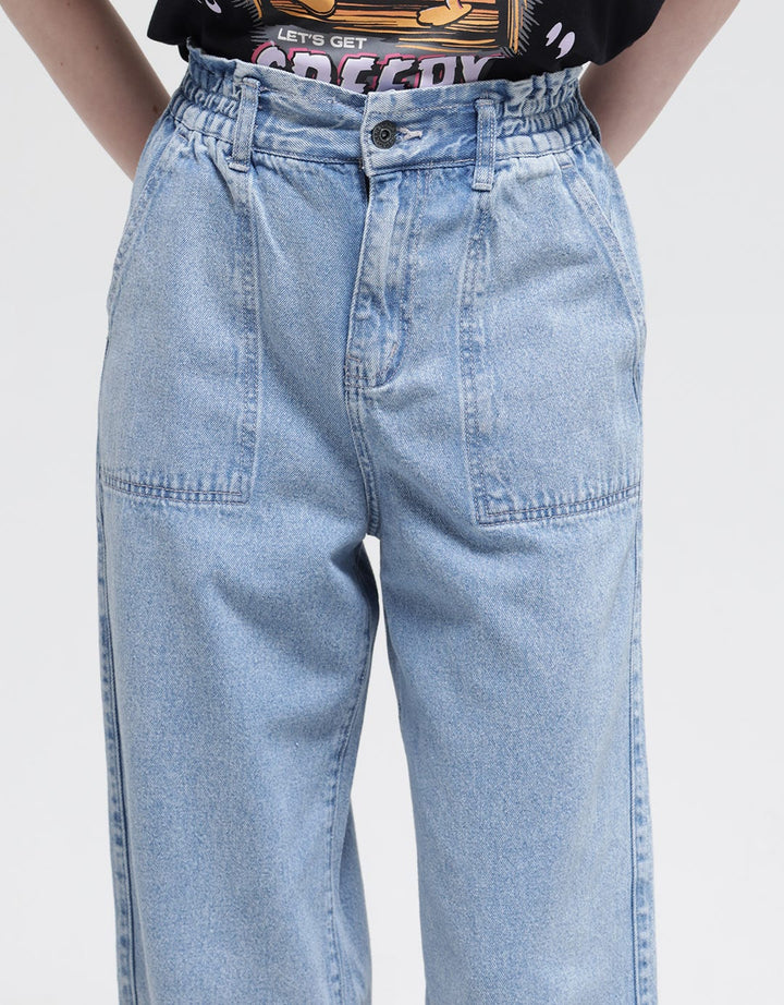 Nevada Denim Wide Leg Women's Long Pants