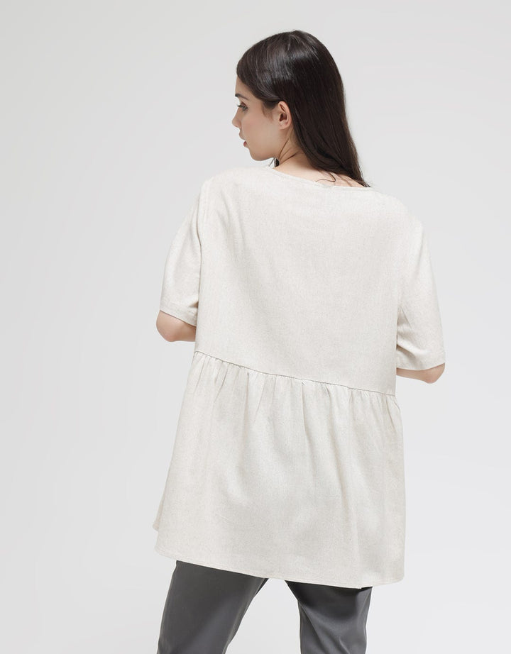 Connexion Mom Front Button Rami Blouse Wanita