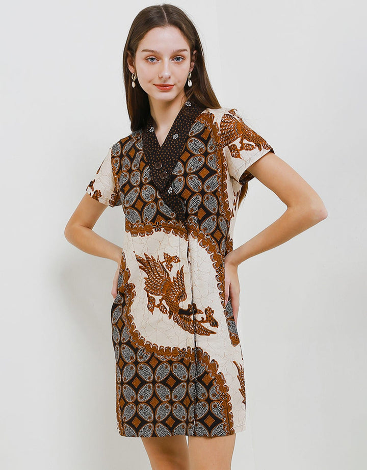 Arjuna Weda Sackdress Batik Kawung Manuk Women's