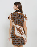 Arjuna Weda Sackdress Batik Kawung Manuk Women's
