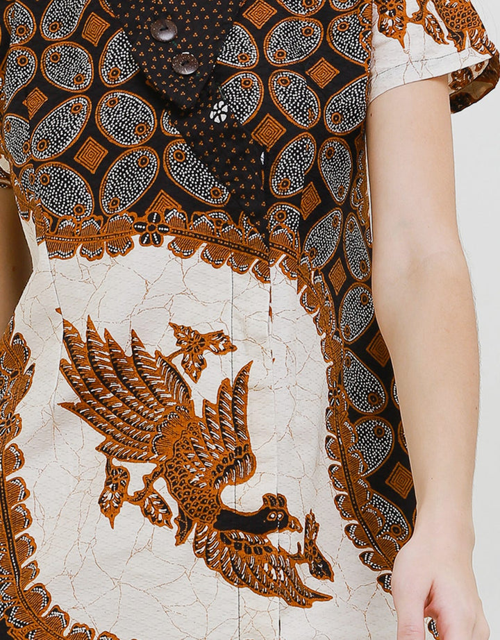 Arjuna Weda Sackdress Batik Kawung Manuk Women's
