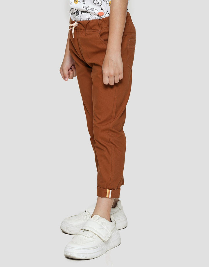 Little M Long Pants Woven Regular Rubber Combination Legs