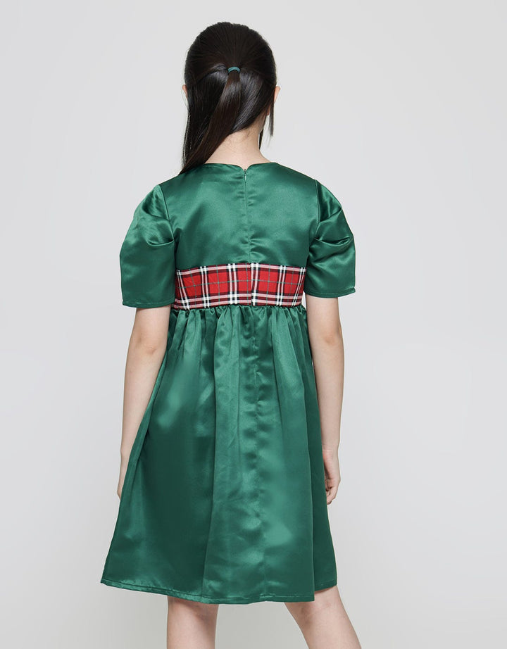 Sweet Miss Belt Pita Dress Anak Perempuan