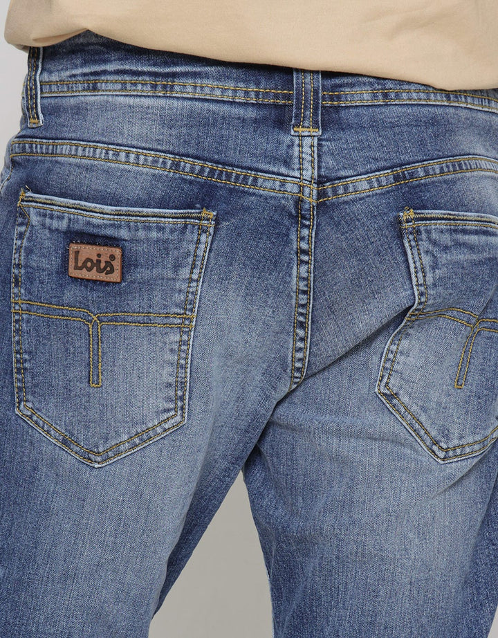 Lois Washed Accent Look Slim Fit Stretch Jeans